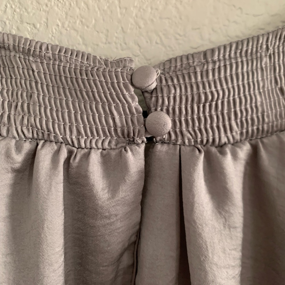 Maxwell, Grey Ruffle Body Suit, Satin, Small - Picture 5 of 5